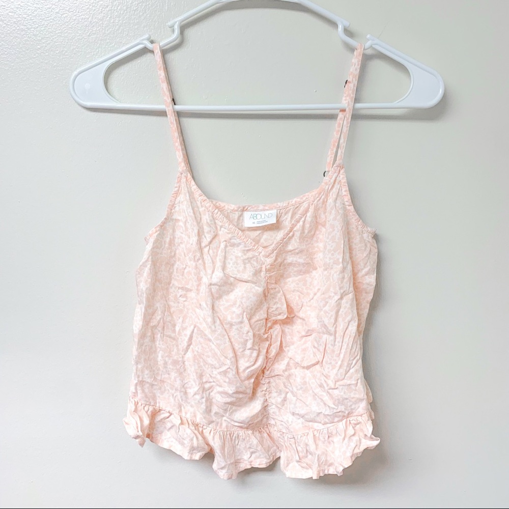 Abound Spaghetti Strap Ruched Crop Top